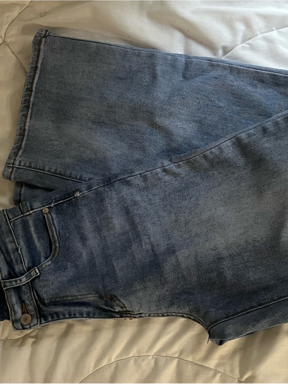 Classic High-Rise Blue Denim Jeans